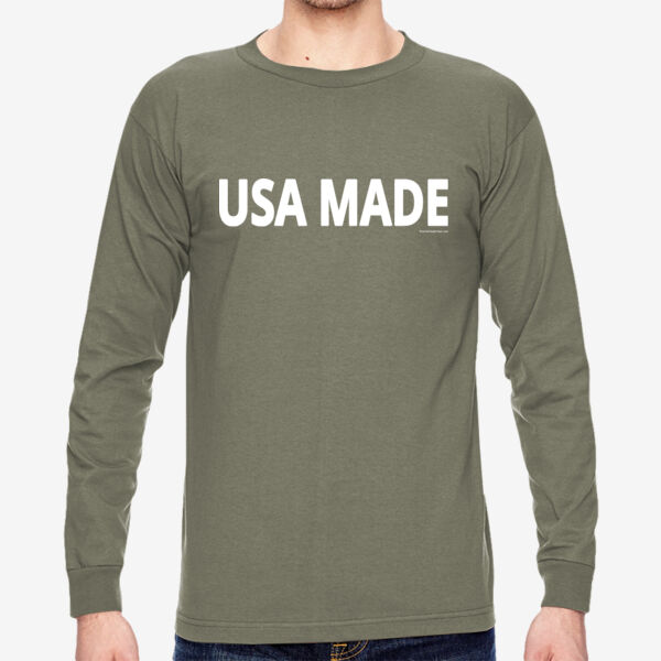 USA MADE - Adult 6.1 oz., 100% Cotton Long Sleeve T-Shirt Thumbnail