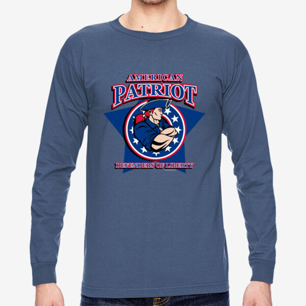 American Patriot - Adult 6.1 oz., 100% Cotton Long Sleeve T-Shirt Thumbnail
