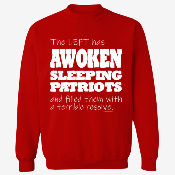 Awoken Sleeping Patriots - Adult 9.5 oz., 80/20 Heavyweight Crewneck Sweatshirt Thumbnail