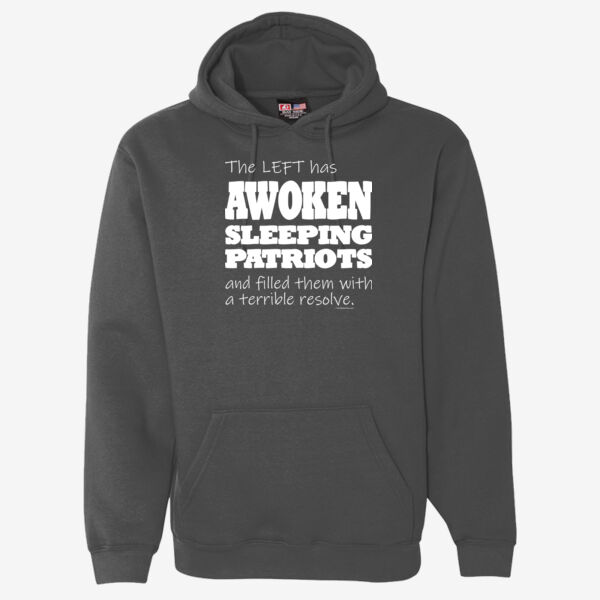Awoken Sleeping Patriots - Adult 9.5 oz., 80/20 Pullover Hooded Sweatshirt Thumbnail