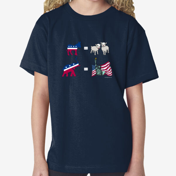 Elephant Equals Liberty - Youth 6.1 oz., 100 % Cotton T-Shirt Thumbnail