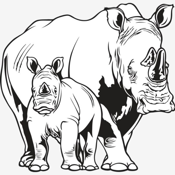 WhiteRhino1NC2bw Thumbnail
