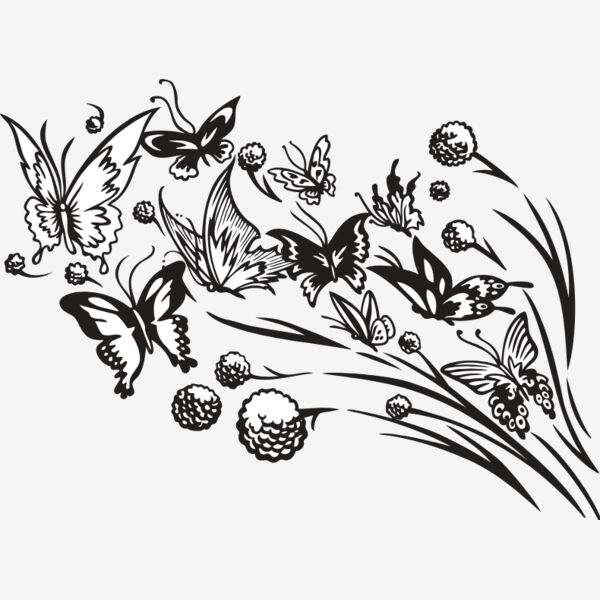 ESbutterflies002bw Thumbnail