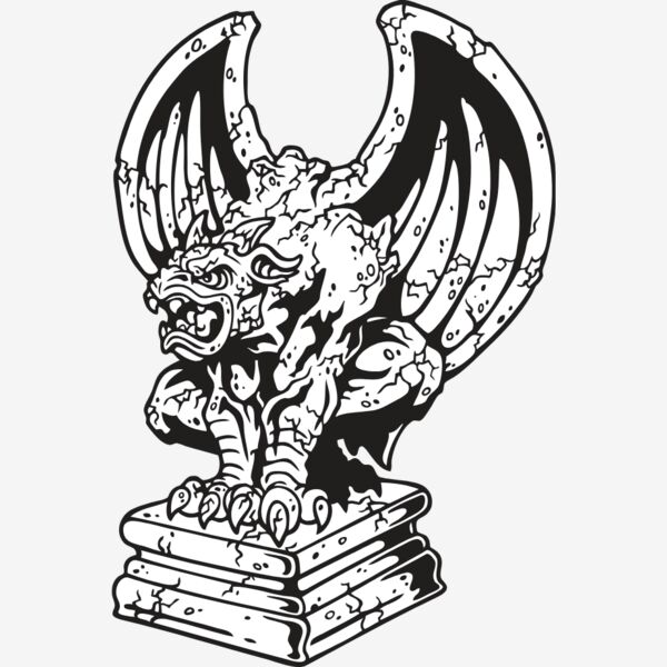 ESgargoyle003bw Thumbnail