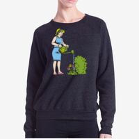 Ladies' Raglan Pullover Long Sleeve Crewneck Sweatshirt Thumbnail