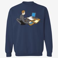 Adult USA Made Heavyweight Crewneck Sweatshirt Thumbnail
