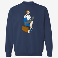 Adult USA Made Heavyweight Crewneck Sweatshirt Thumbnail