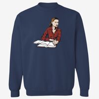 Adult USA Made Heavyweight Crewneck Sweatshirt Thumbnail
