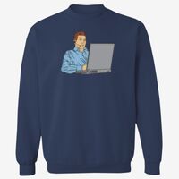 Adult USA Made Heavyweight Crewneck Sweatshirt Thumbnail