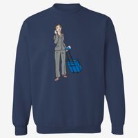 Adult USA Made Heavyweight Crewneck Sweatshirt Thumbnail