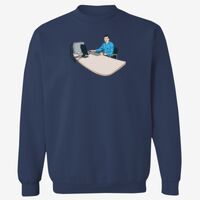 Adult 9.5 oz., 80/20 Heavyweight Crewneck Sweatshirt Thumbnail