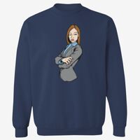 Adult USA Made Heavyweight Crewneck Sweatshirt Thumbnail