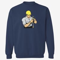Adult USA Made Heavyweight Crewneck Sweatshirt Thumbnail