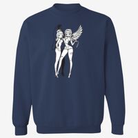Adult USA Made Heavyweight Crewneck Sweatshirt Thumbnail