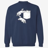 Adult USA Made Heavyweight Crewneck Sweatshirt Thumbnail