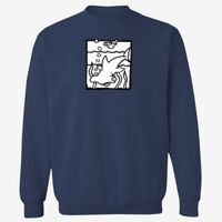 Adult USA Made Heavyweight Crewneck Sweatshirt Thumbnail